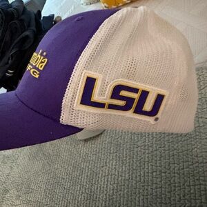 Columbia Purple and White LSU Mesh Cap